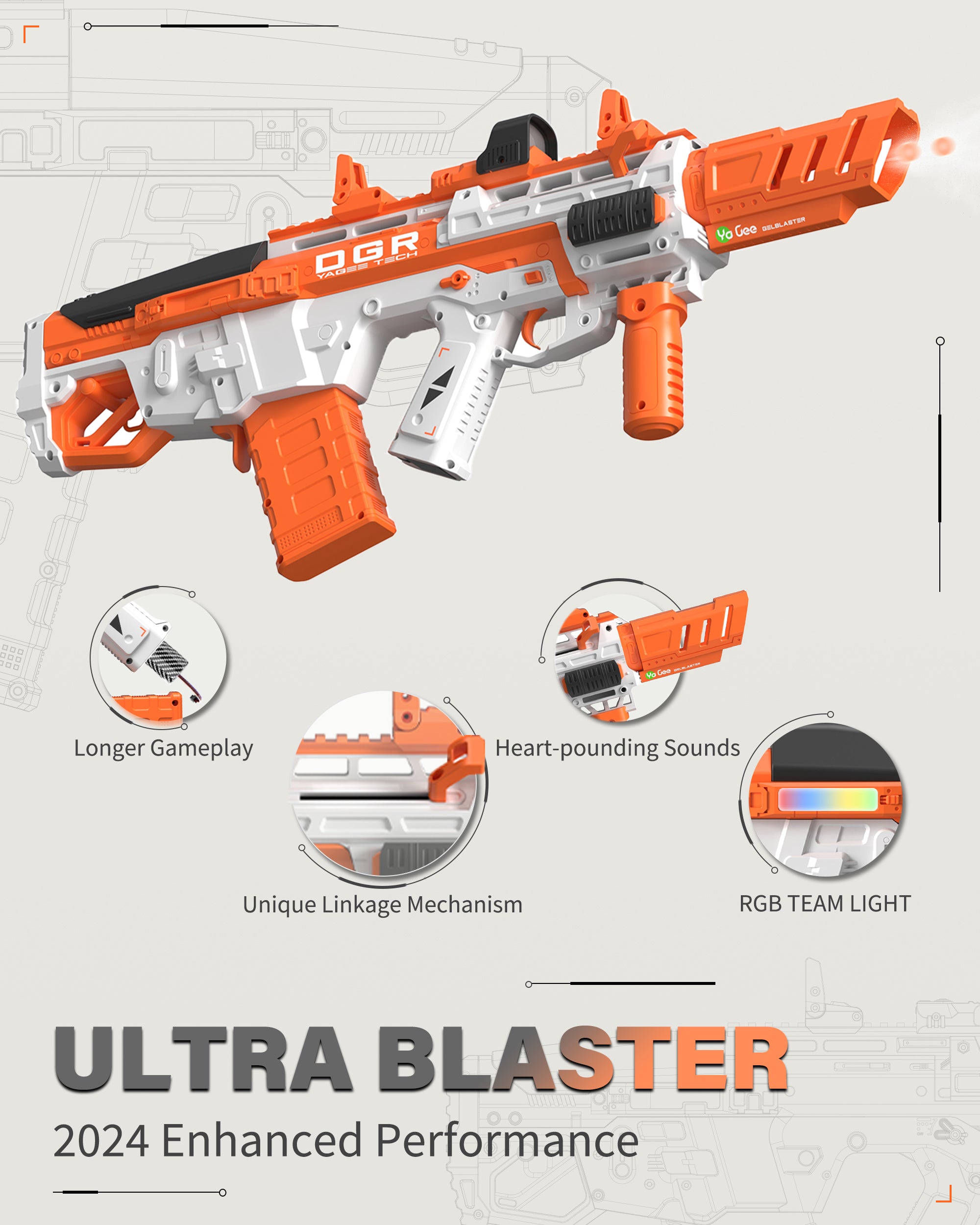 YaGee DGR Splatter Ball Gel Blaster