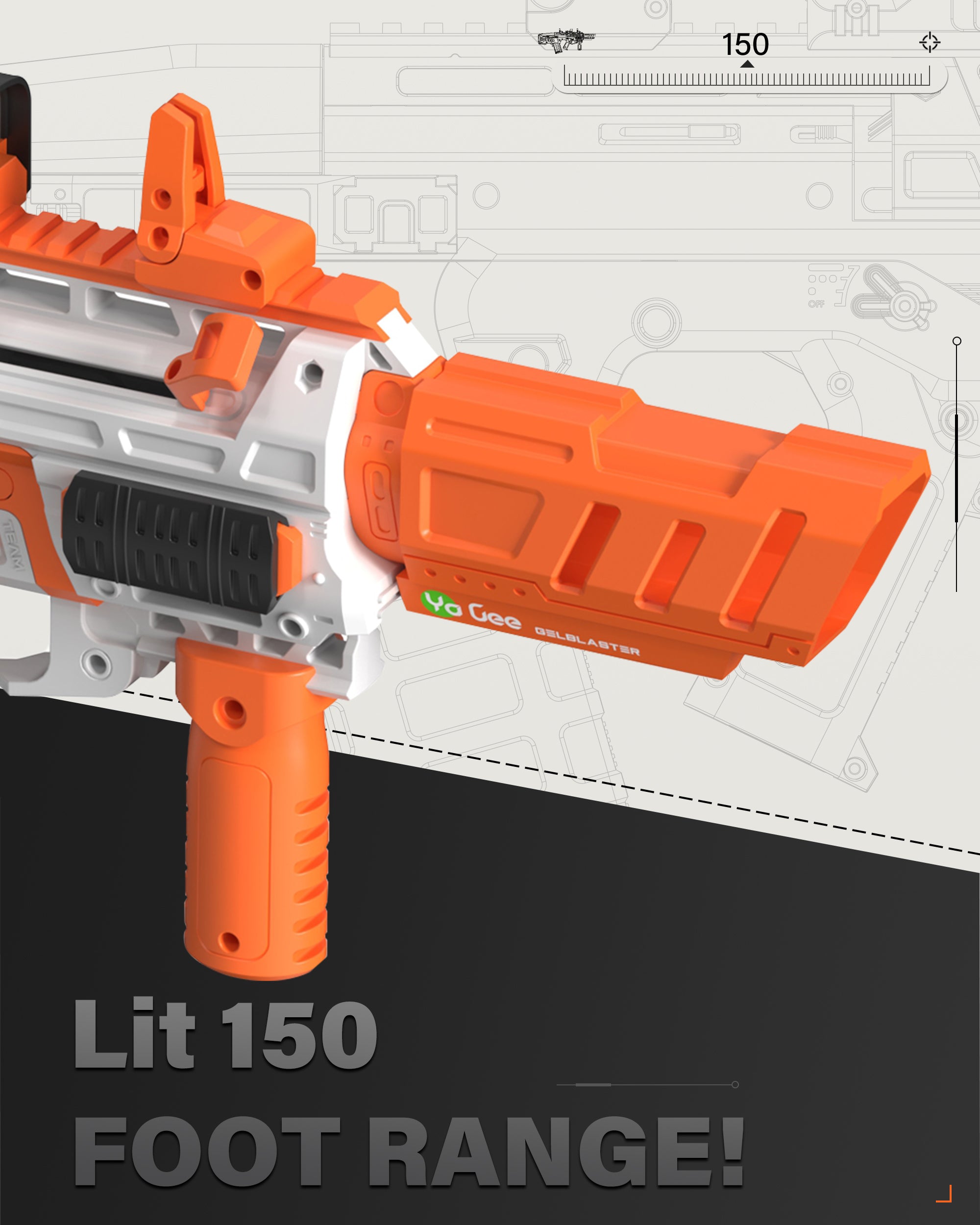 YaGee DGR Splatter Ball Gel Blaster