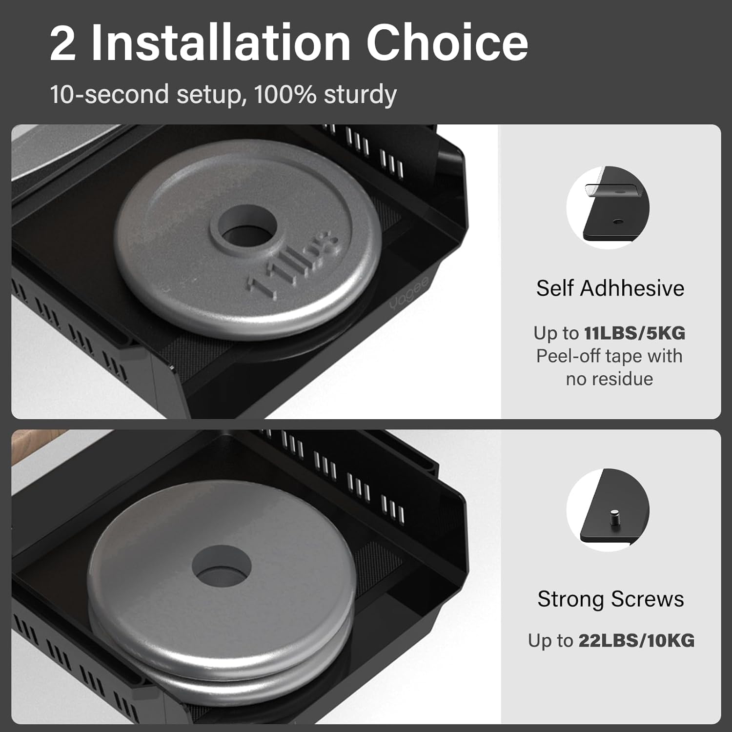 YaGee Under Desk Shelf