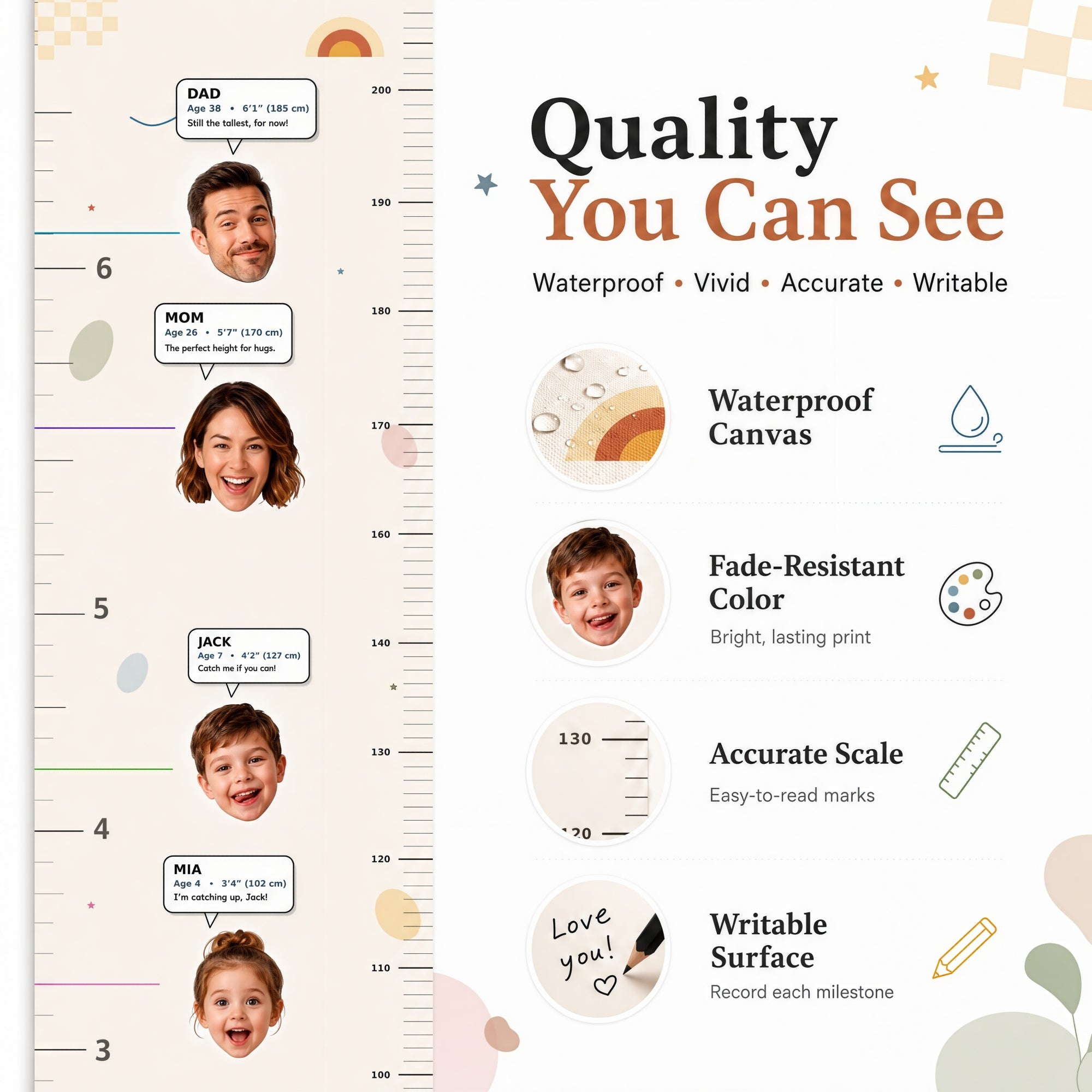 Personalized Height Chart for Kids