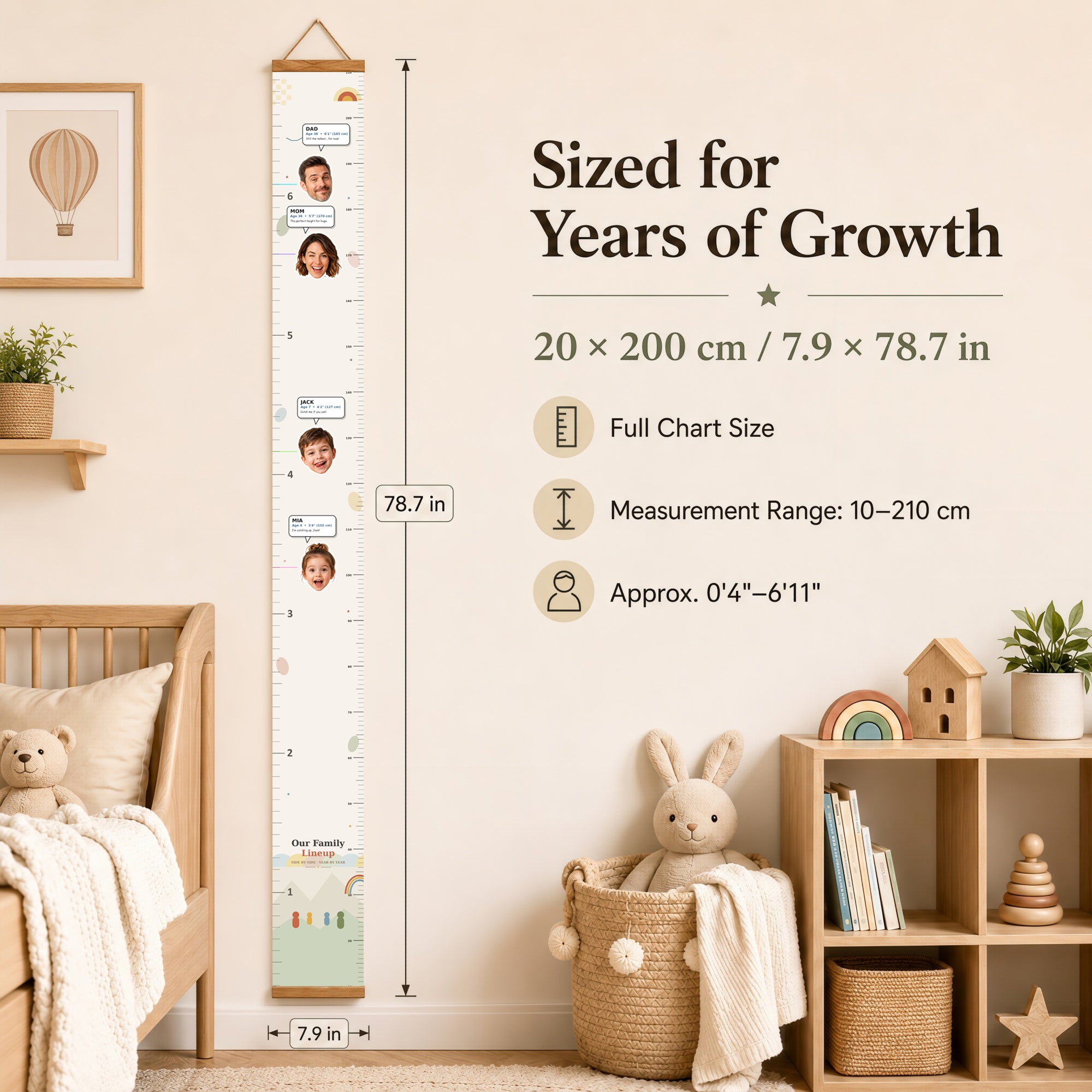 Personalized Height Chart for Kids