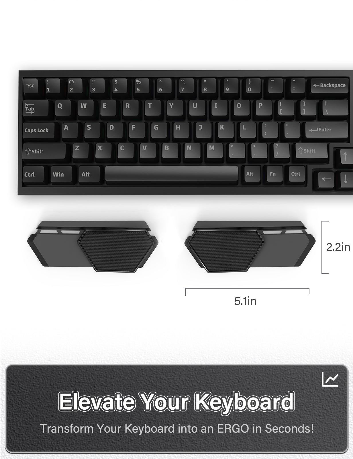 YaGee Magnetic Levitation Wrist Rest