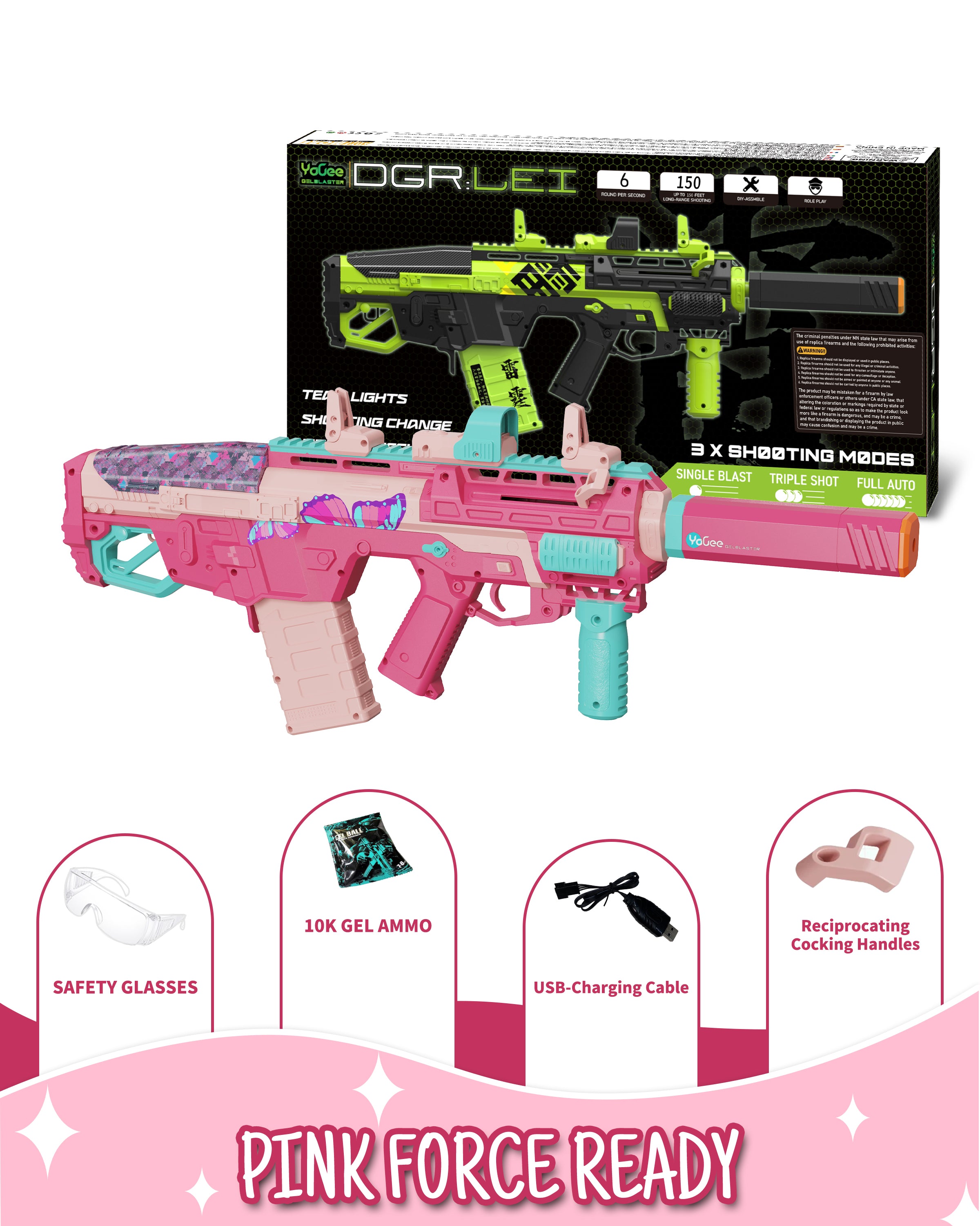 YaGee DGR Splatter Ball Gel Blaster