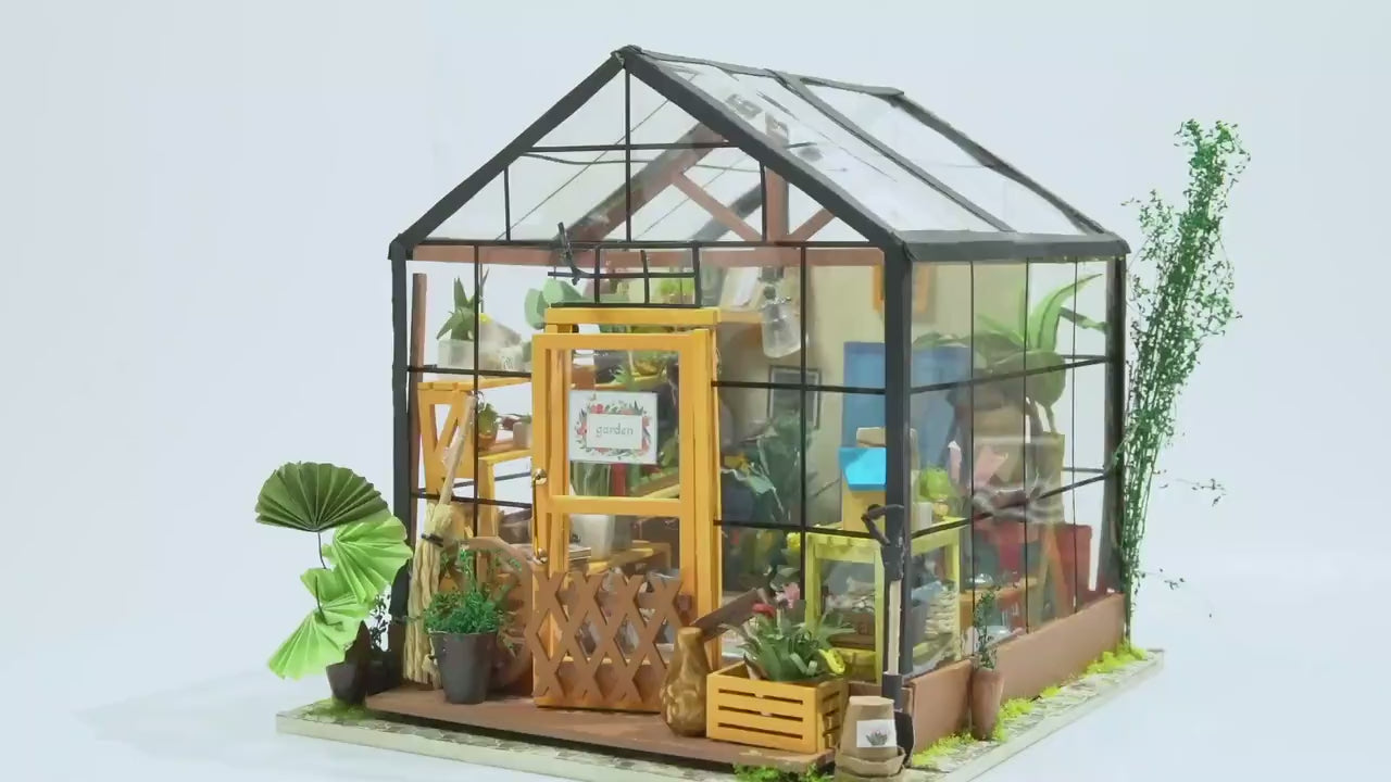Miniature House with Furniture · Kesey Greenhouse
