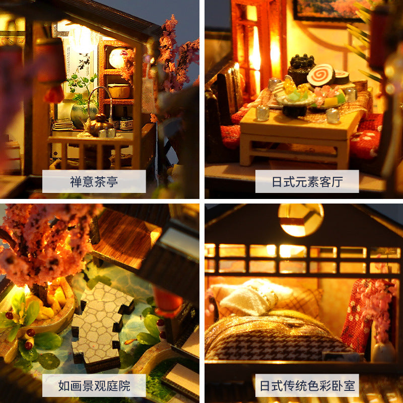Miniature Dollhouse Kit · Sakura Garden Residence