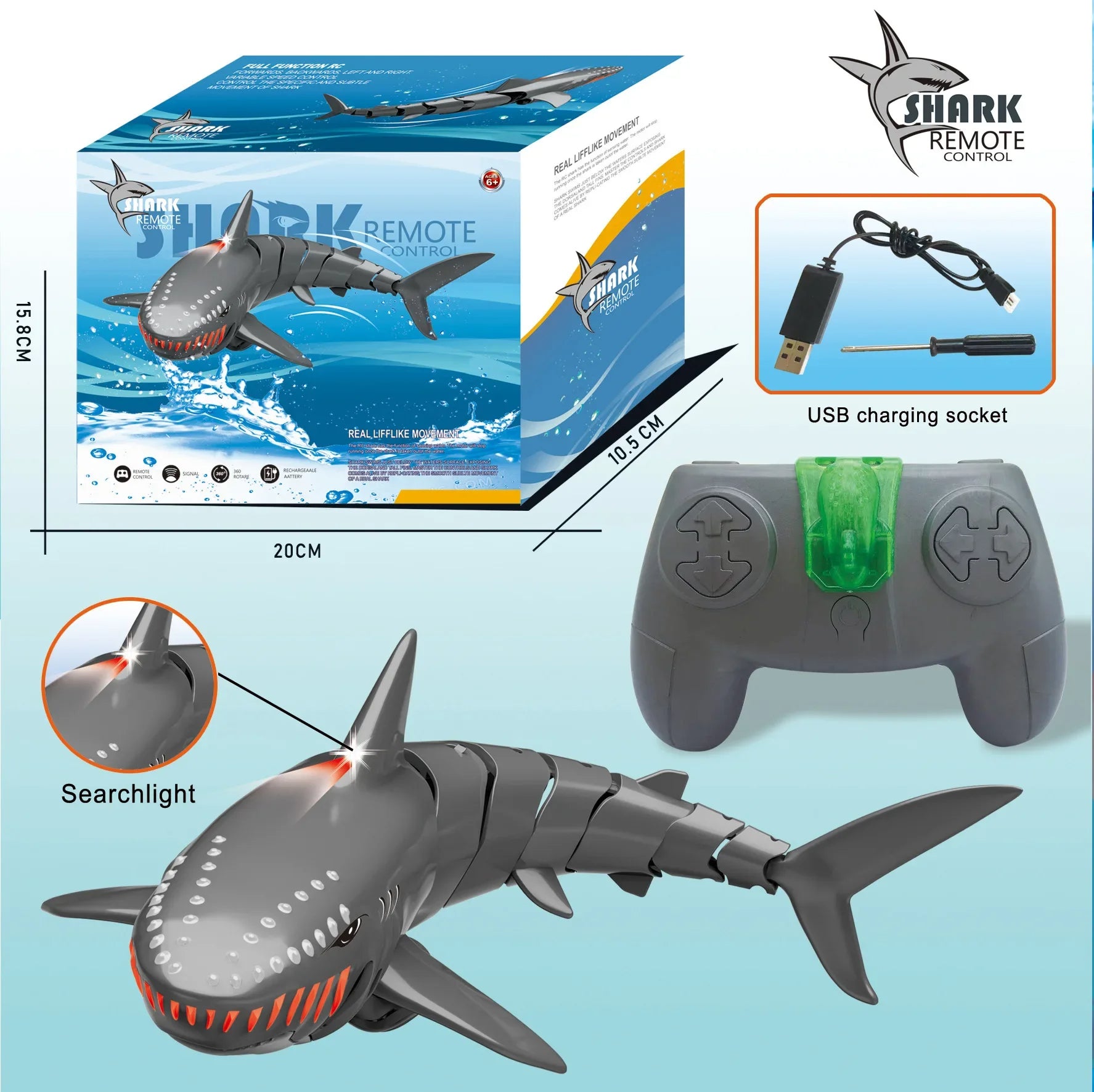 MSD Remote Control Shark Pool Toys