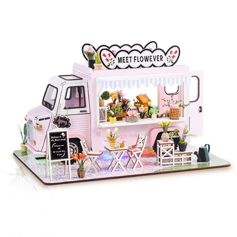 Mini DlY Model House Kit · Flower Cart