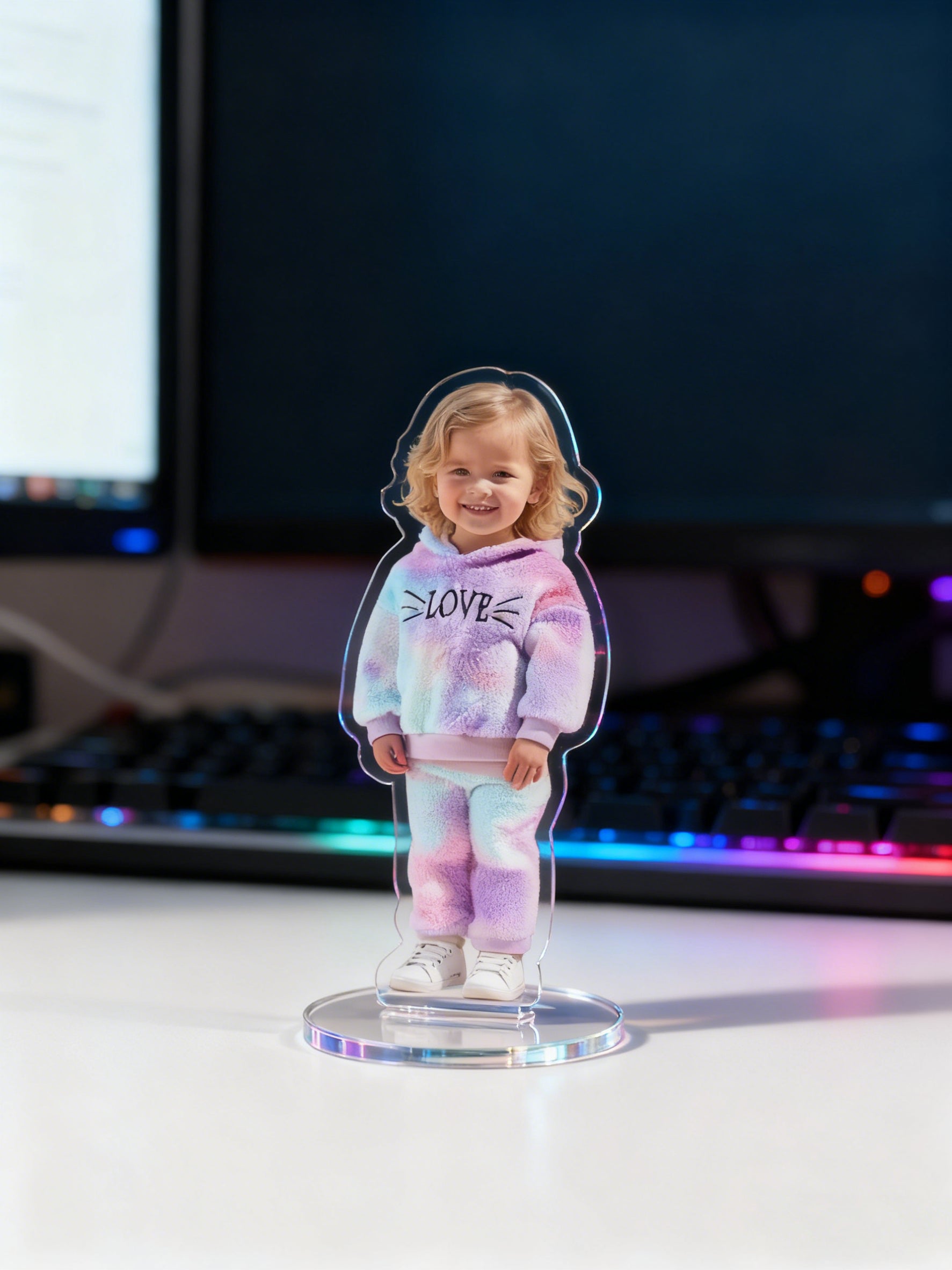 Your Desk Deserves an Attitude: Custom Acrylic Photo Stand - Free Shipping
