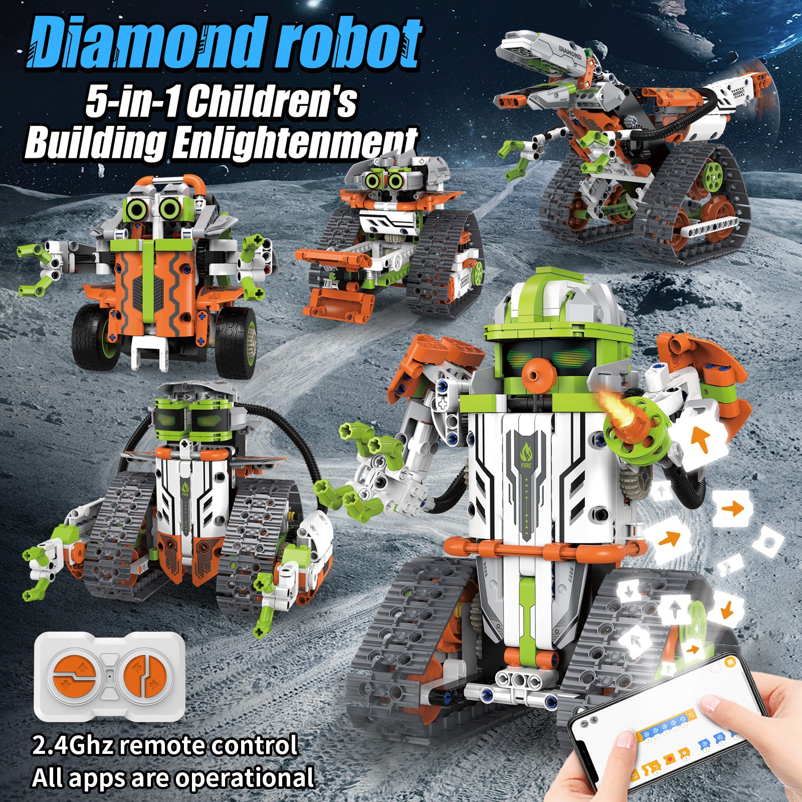 #Model_Diamond Robot
