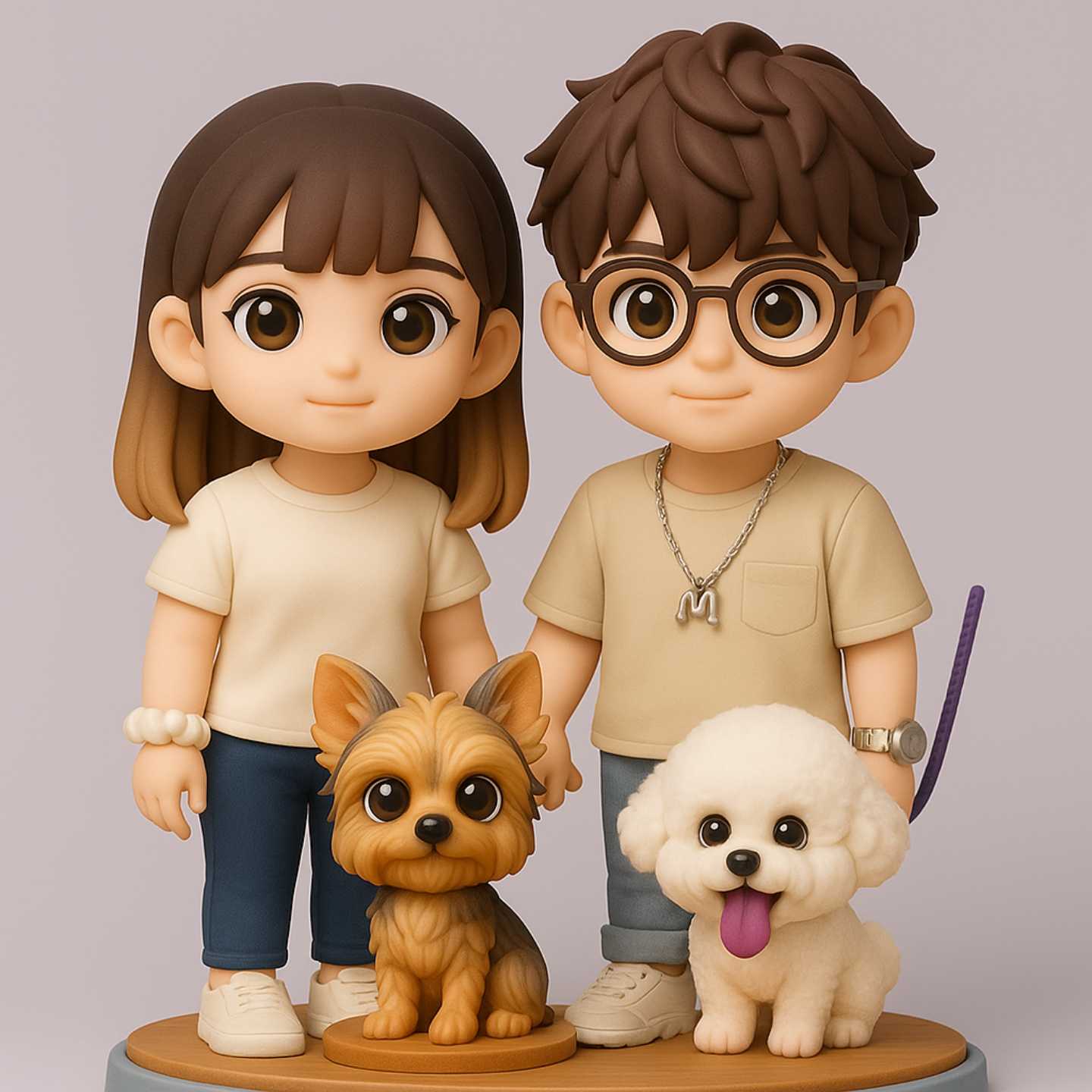 Love, Made Touchable: Custom 3D Chibi-style Figurine