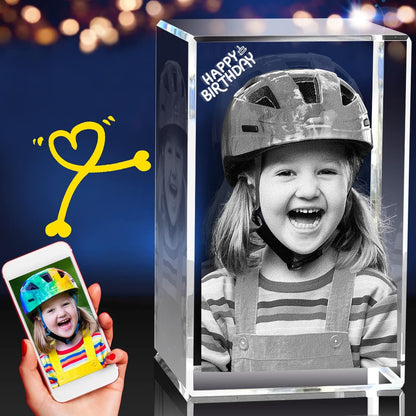 Frozen Your Love in Crystal: Custom 3D LED Photo