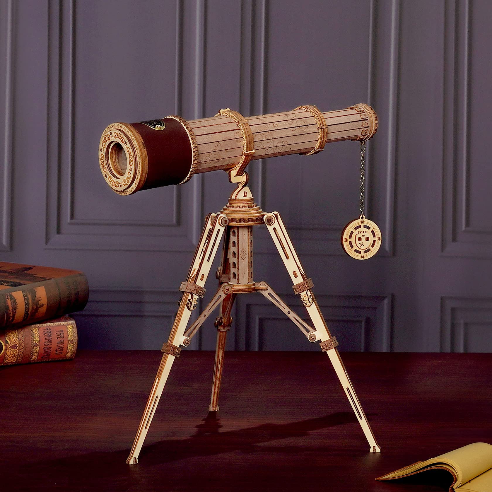 Retro 3D Wooden Telescope Puzzle Kit