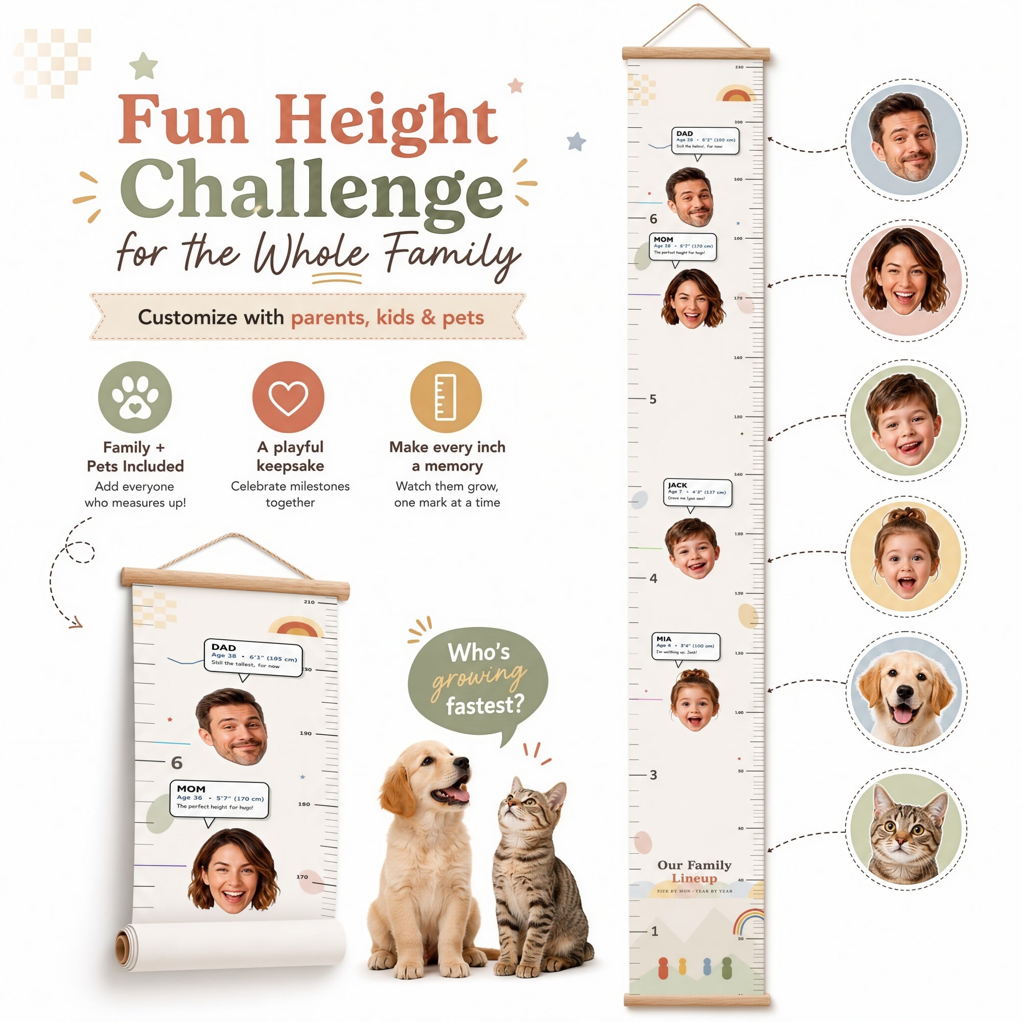 Personalized Height Chart for Kids