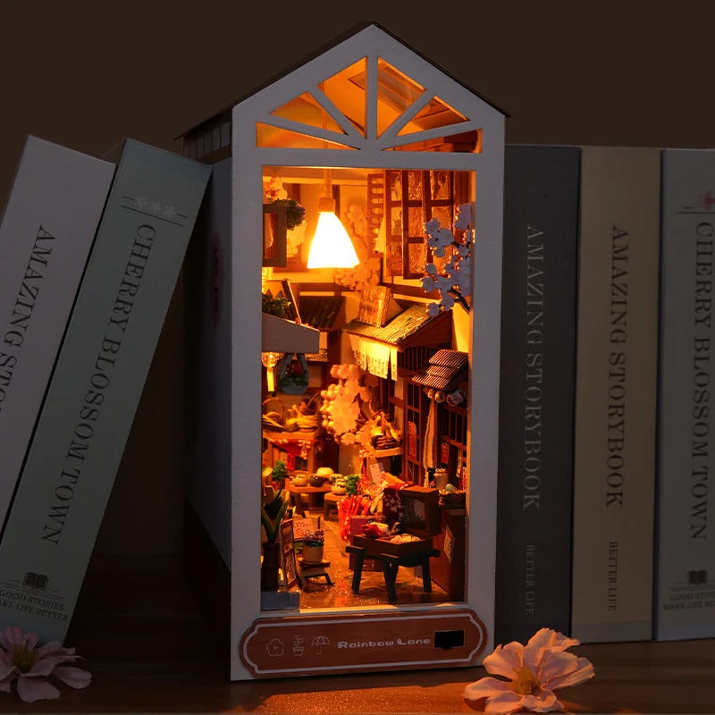 Wooden 3D Puzzle Bookend · Alley After the Rain