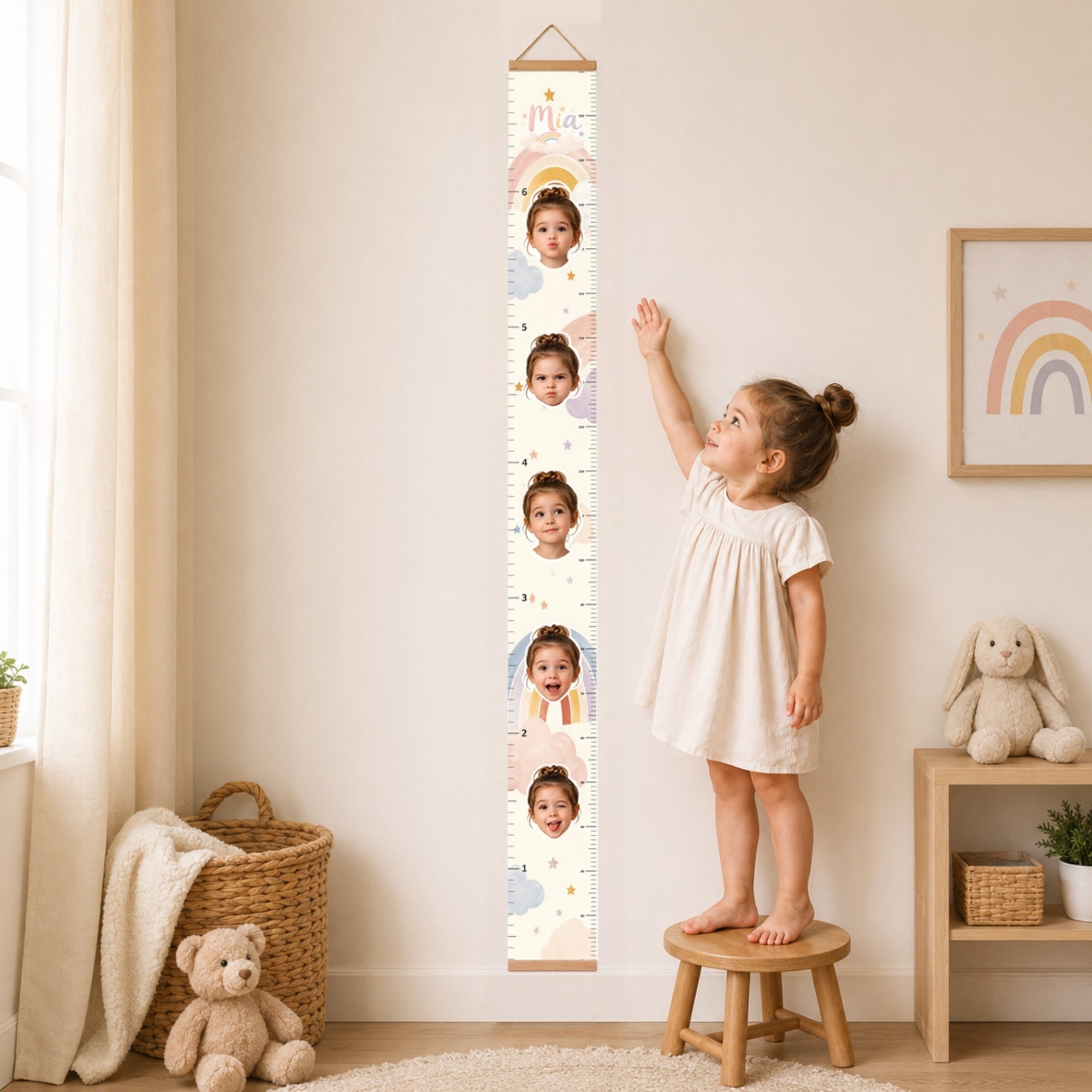 Personalized Height Chart for Kids - Cartoon