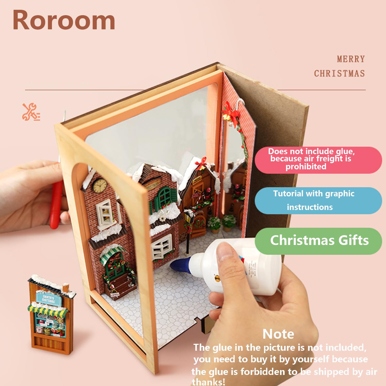DIY Book Stand Puzzle · Christmas Cottage