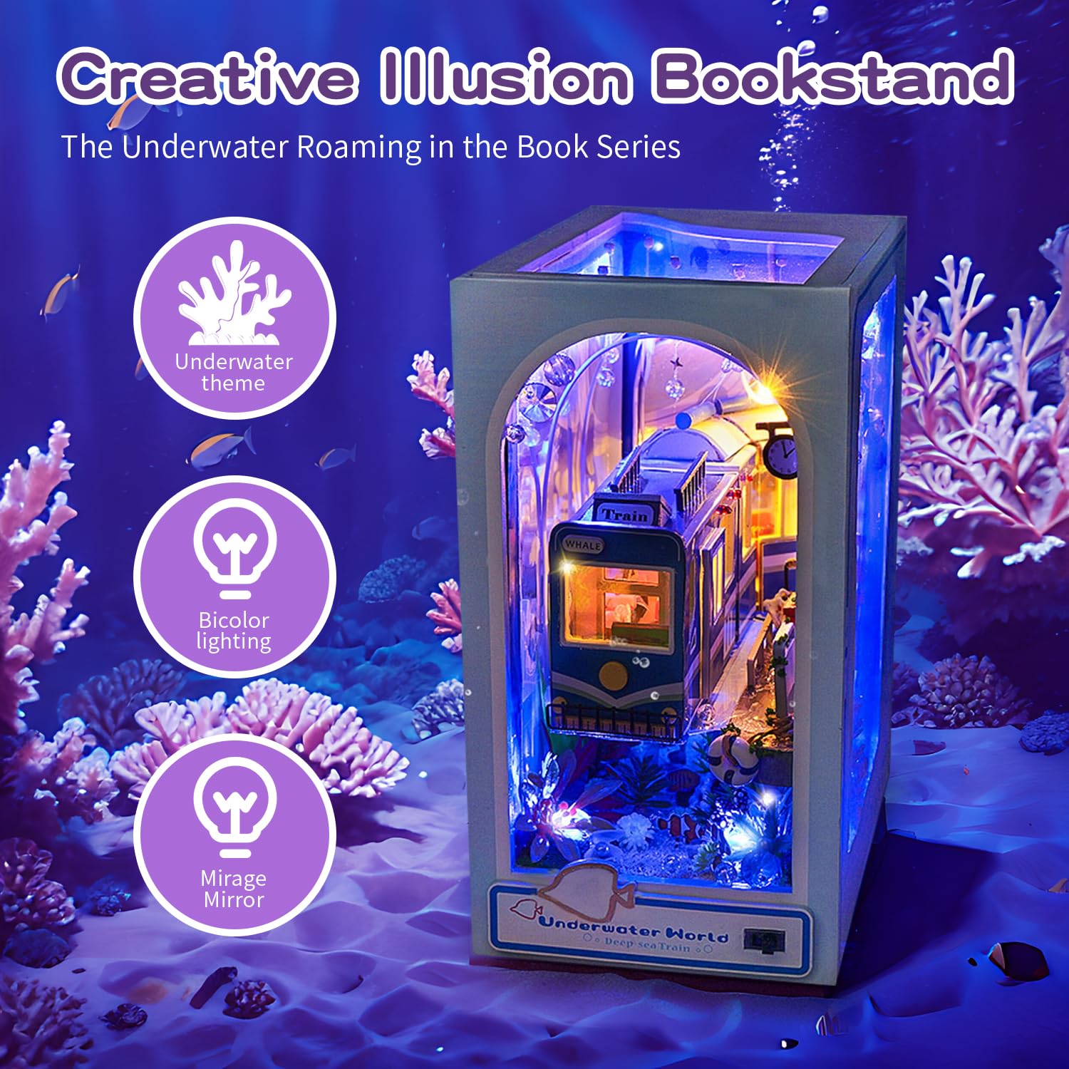 DIY Book Nook Miniature Kit · Underwater World