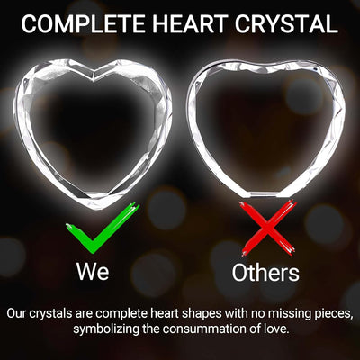 Frozen Your Love in Crystal: Custom 3D LED Photo - Heart
