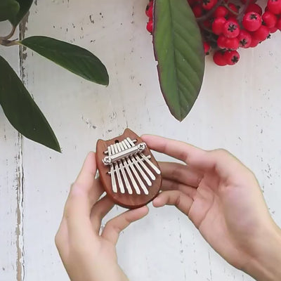 Entlasten Stress 8 Tasten Mini Kalimba Tragbare Finger Klavier Holz